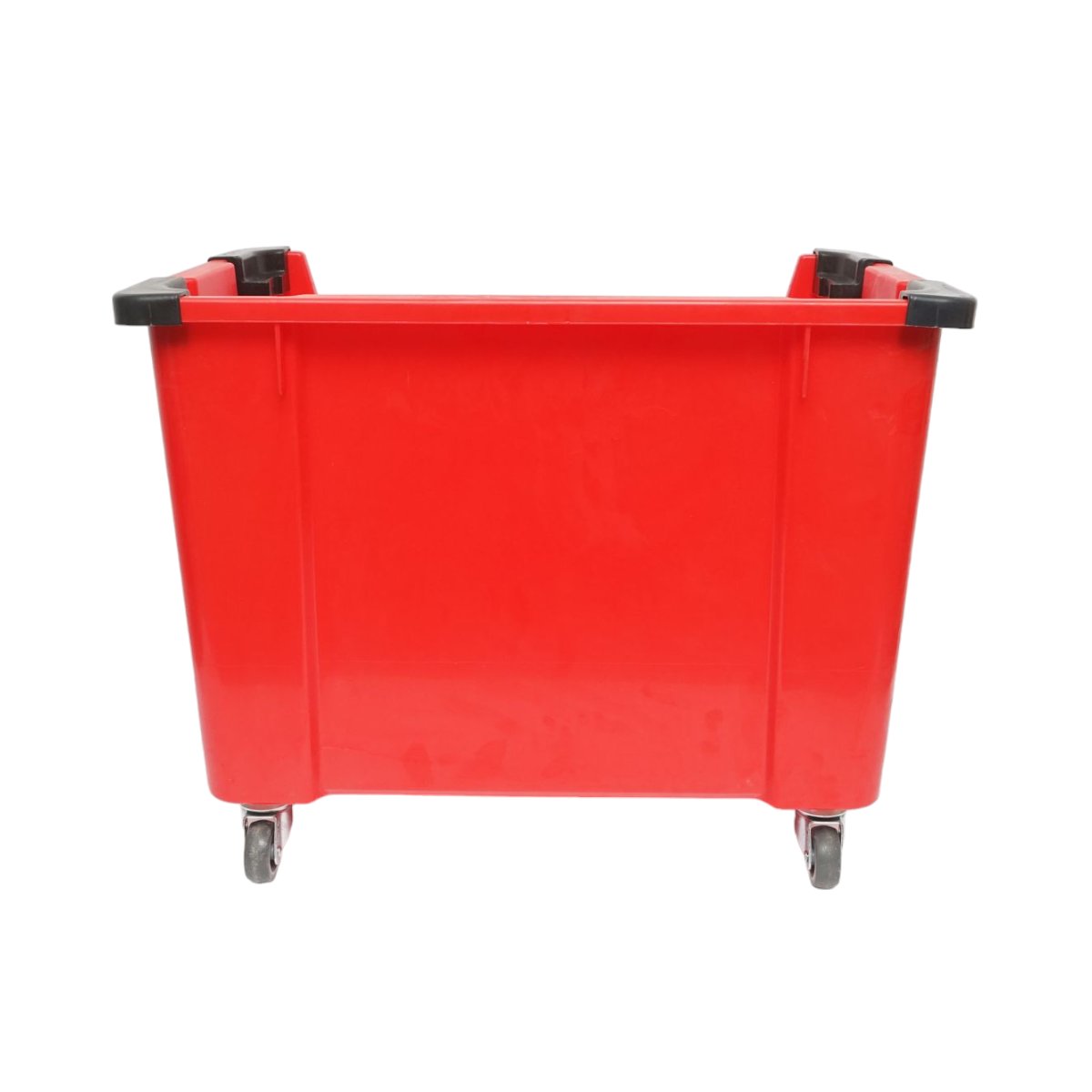 Cutie plastic depozitare cu roti 545x345x395mm rosie